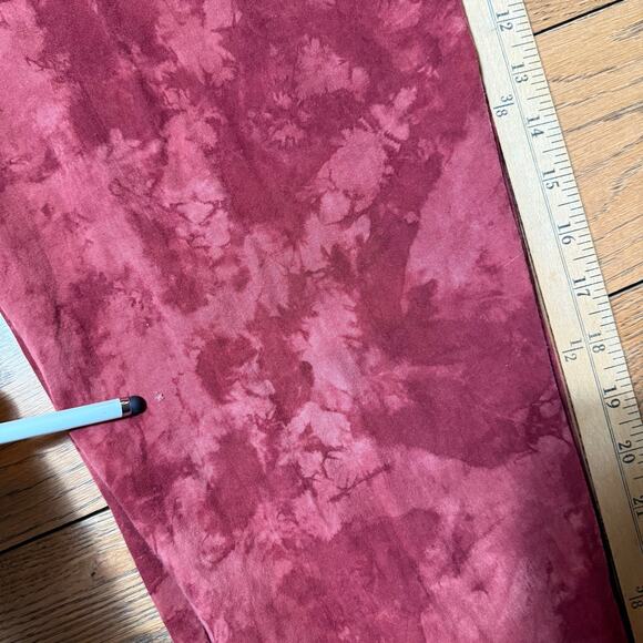 Vintage Global Village Batiked Pull On Pants SZ M Boho Hippie Red Gray Pockets - Picture 11 of 11